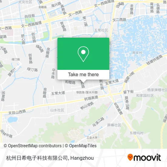 杭州日希电子科技有限公司 map