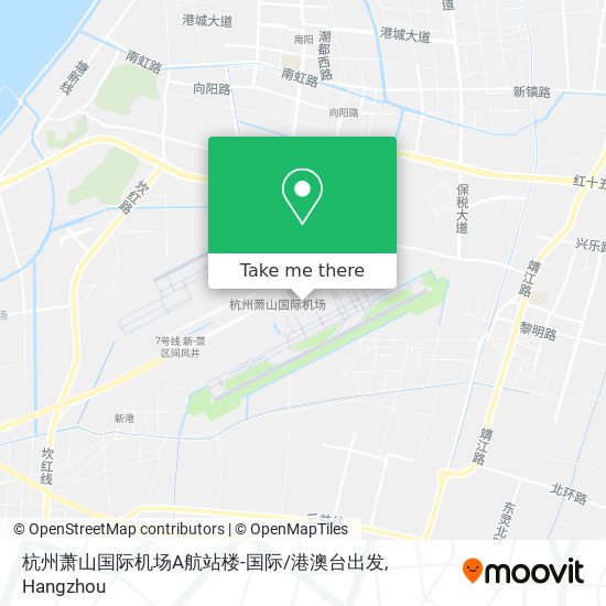 杭州萧山国际机场A航站楼-国际/港澳台出发 map