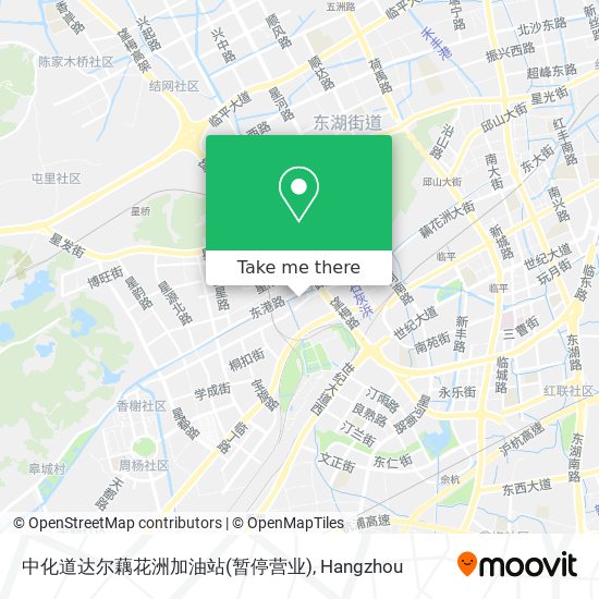 中化道达尔藕花洲加油站(暂停营业) map