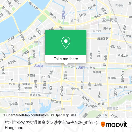 杭州市公安局交通警察支队涉案车辆停车场(滨兴路) map