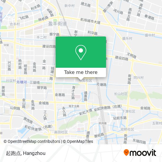 起跑点 map