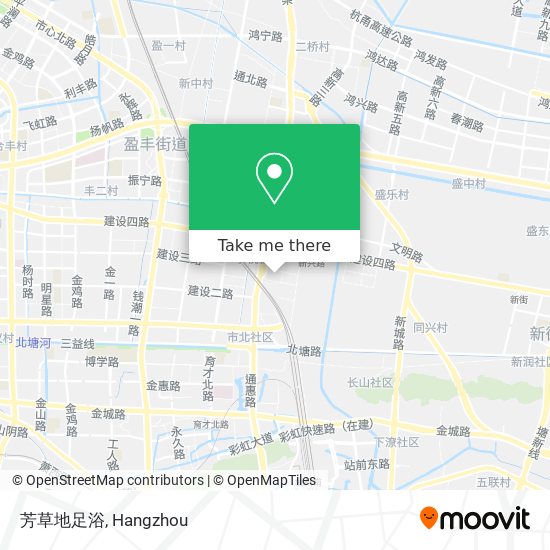 芳草地足浴 map