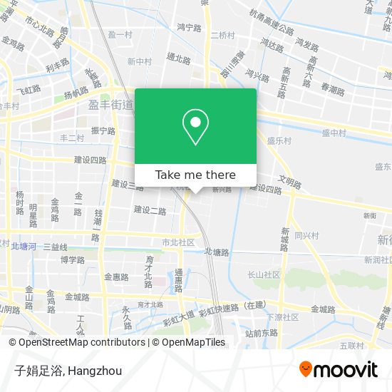子娟足浴 map