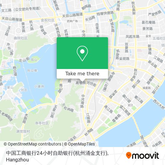 中国工商银行24小时自助银行(杭州涌金支行) map