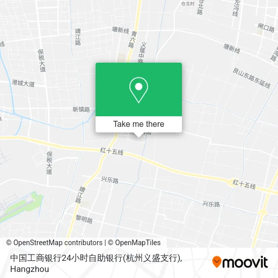 中国工商银行24小时自助银行(杭州义盛支行) map