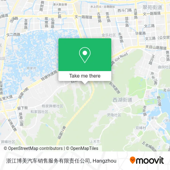 浙江博美汽车销售服务有限责任公司 map