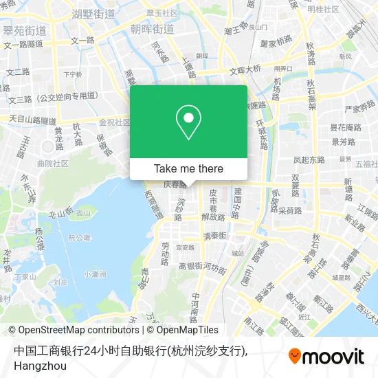 中国工商银行24小时自助银行(杭州浣纱支行) map