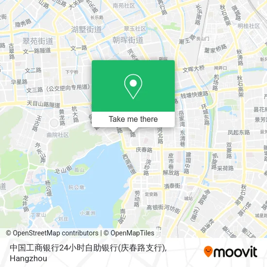 中国工商银行24小时自助银行(庆春路支行) map