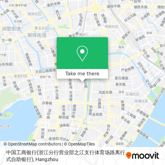 中国工商银行(浙江分行营业部之江支行体育场路离行式自助银行) map