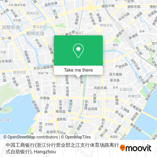 中国工商银行(浙江分行营业部之江支行体育场路离行式自助银行) map