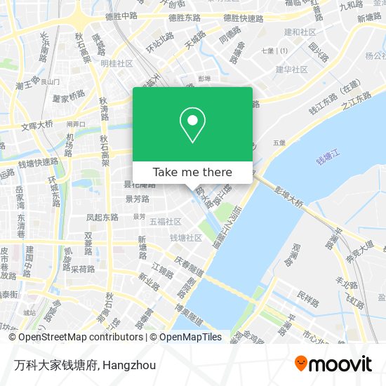 万科大家钱塘府 map