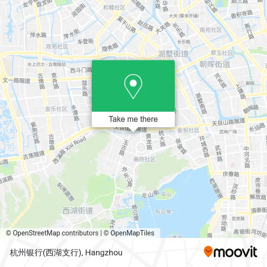 杭州银行(西湖支行) map