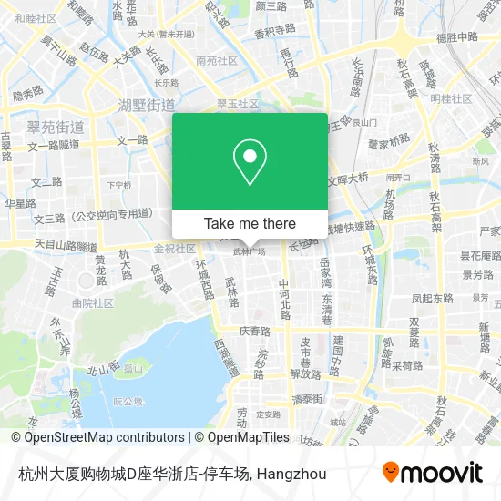 杭州大厦购物城D座华浙店-停车场 map