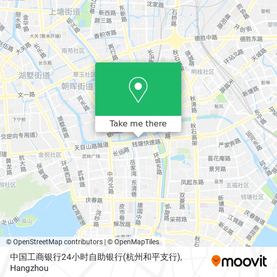 中国工商银行24小时自助银行(杭州和平支行) map