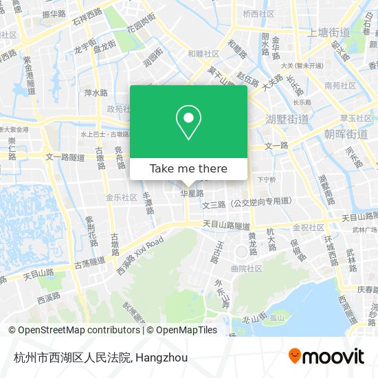杭州市西湖区人民法院 map