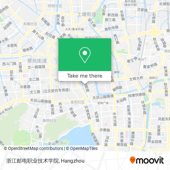 浙江邮电职业技术学院 map