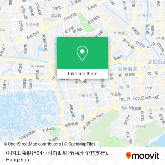 中国工商银行24小时自助银行(杭州华苑支行) map