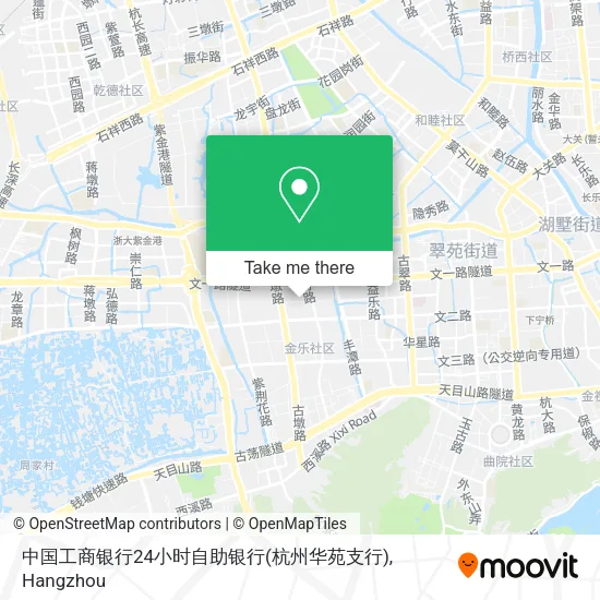 中国工商银行24小时自助银行(杭州华苑支行) map