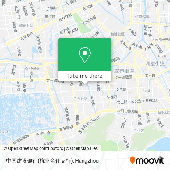 中国建设银行(杭州名仕支行) map
