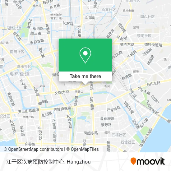 江干区疾病预防控制中心 map