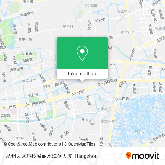 杭州未来科技城丽水海创大厦 map
