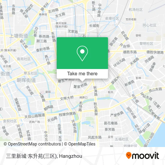 三里新城·东升苑(三区) map