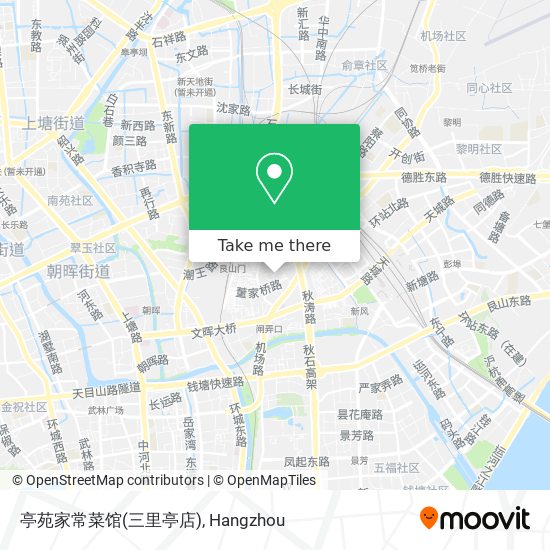 亭苑家常菜馆(三里亭店) map