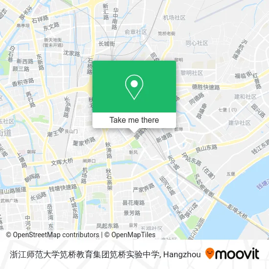 浙江师范大学笕桥教育集团笕桥实验中学 map