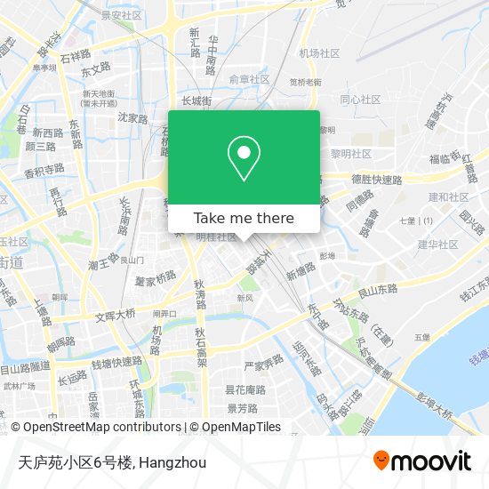 天庐苑小区6号楼 map