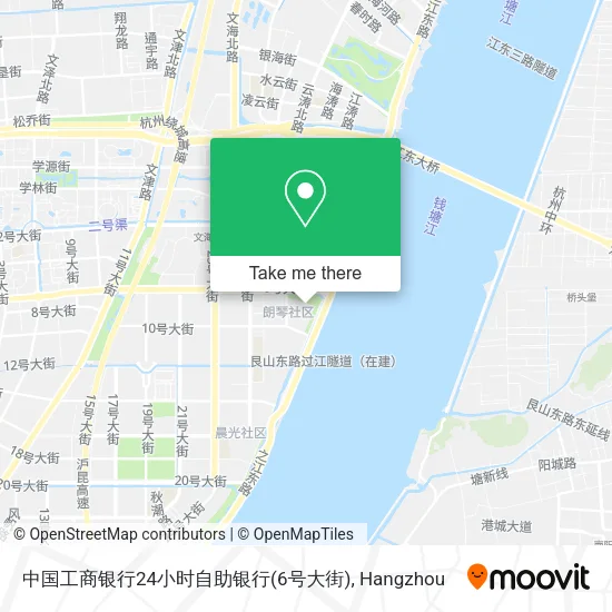 中国工商银行24小时自助银行(6号大街) map