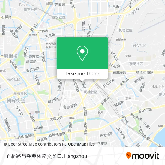 石桥路与尧典桥路交叉口 map