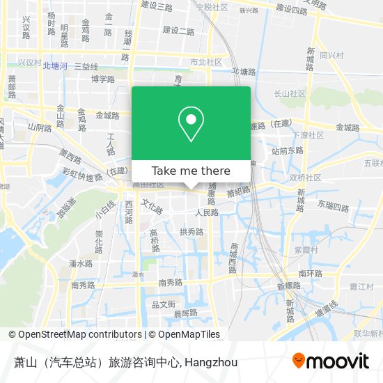萧山（汽车总站）旅游咨询中心 map