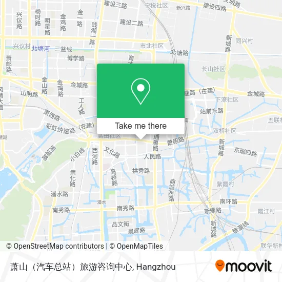 萧山（汽车总站）旅游咨询中心 map