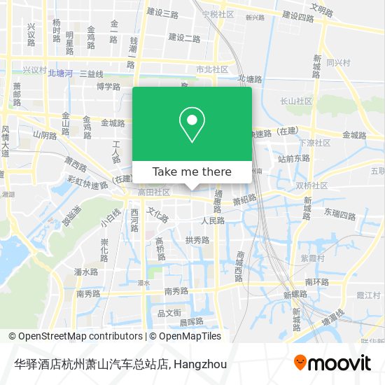 华驿酒店杭州萧山汽车总站店 map