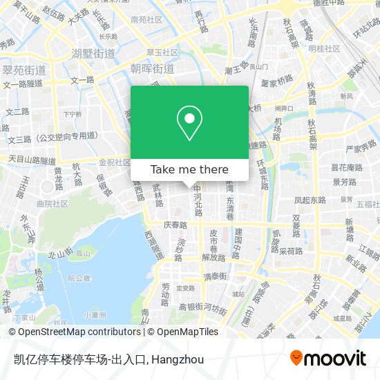 凯亿停车楼停车场-出入口 map