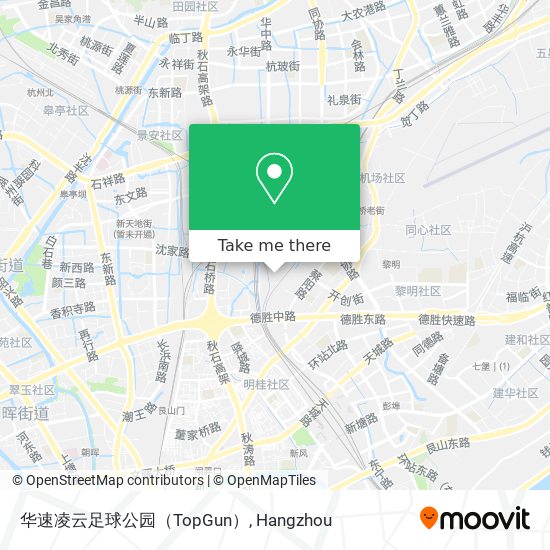 华速凌云足球公园（TopGun） map