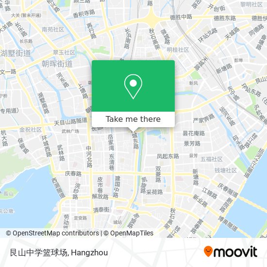 艮山中学篮球场 map