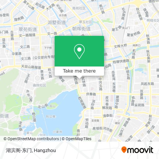 湖滨阁-东门 map