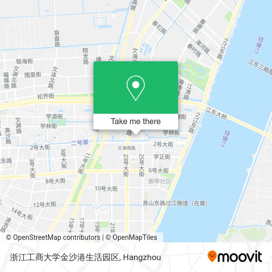 浙江工商大学金沙港生活园区 map