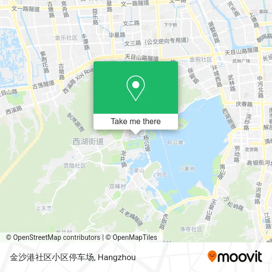 金沙港社区小区停车场 map