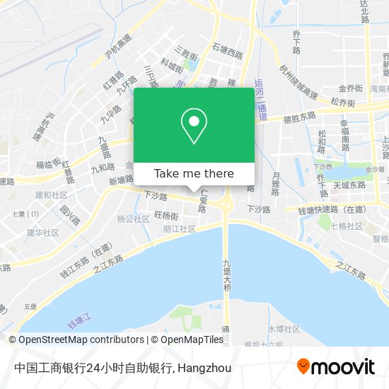 中国工商银行24小时自助银行 map