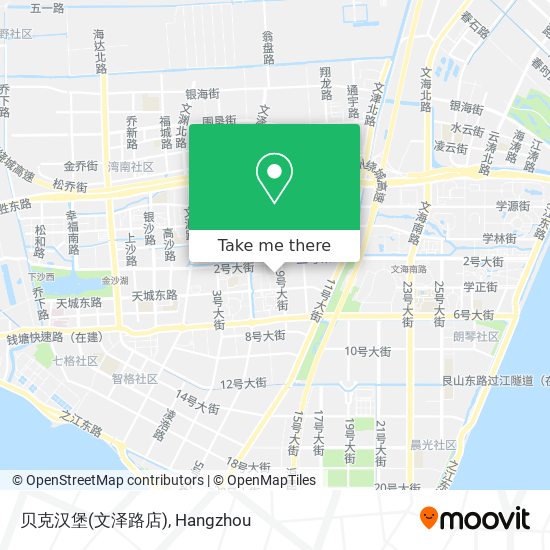 贝克汉堡(文泽路店) map
