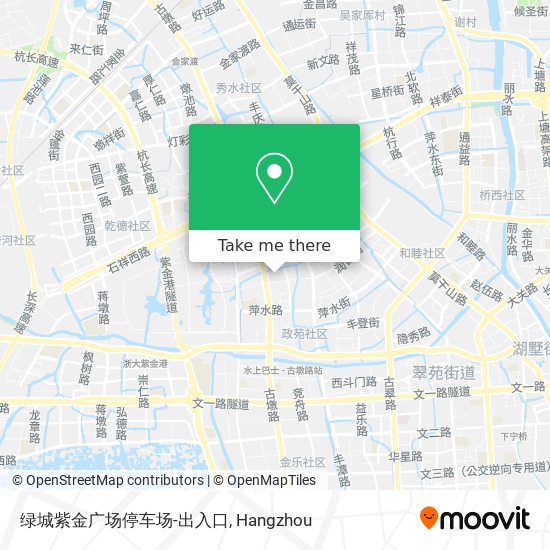 绿城紫金广场停车场-出入口 map