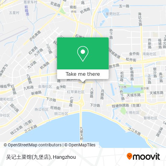 吴记土菜馆(九堡店) map