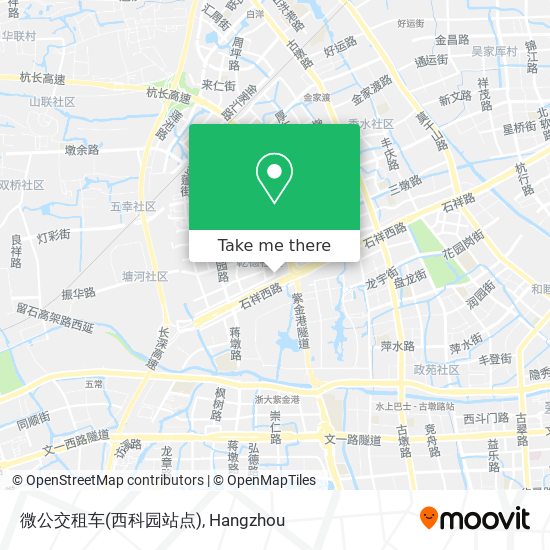 微公交租车(西科园站点) map