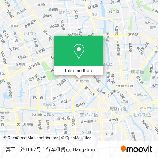 莫干山路1067号自行车租赁点 map