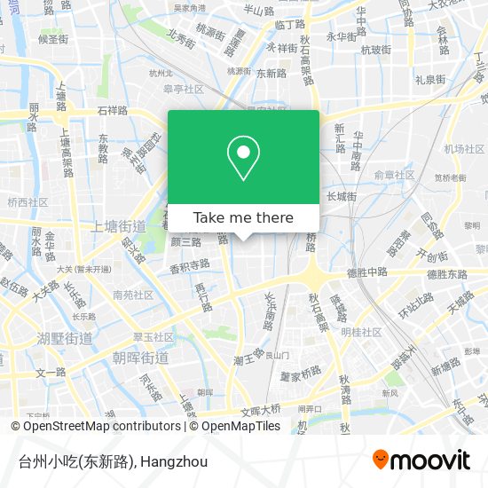 台州小吃(东新路) map