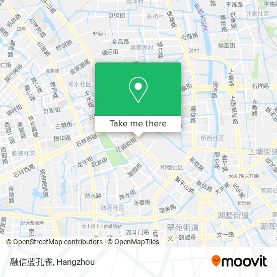 融信蓝孔雀 map