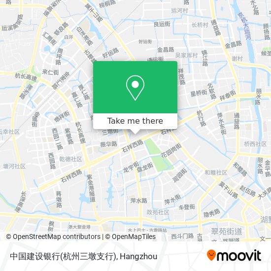 中国建设银行(杭州三墩支行) map