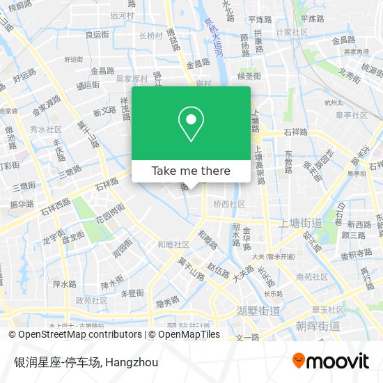 银润星座-停车场 map